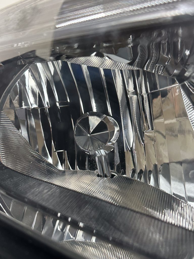 front view of headlight reflector housing