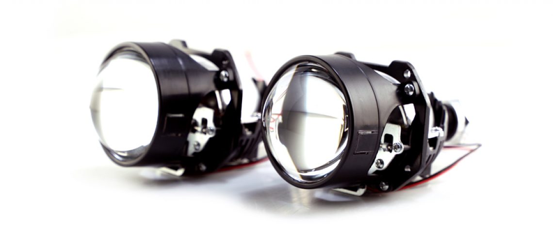 DDM Tuning Bi-LED Projector Headlight with all aluminum body and only 3 wires to power in total