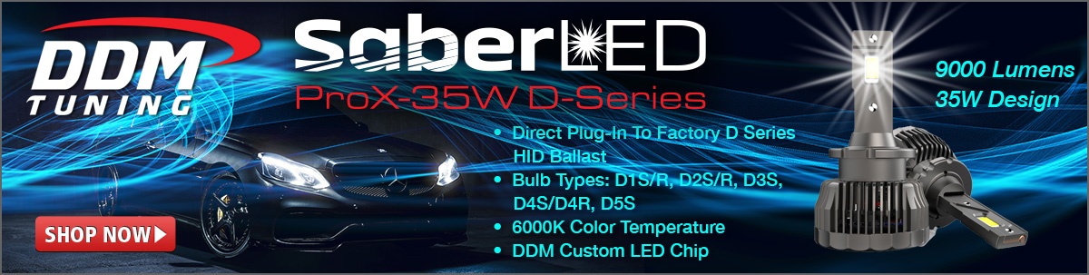 D-Series 6K HID to LED Conversion Headlight Bulb Kit - Plug & Play–