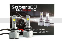 SaberLED Max 75W H11 LED Bulbs, 3000K, 4500K, 6000K, 16000LM/PR