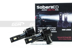 SaberLED OE Fit 40W H11 LED Bulbs, 9000LM/PR, W/Y, Good for Highlander &amp; 4Runner