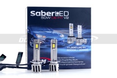 SaberLED OE Fit 50W V2 H1 LED Bulbs, 11000LM/PR, W/Y