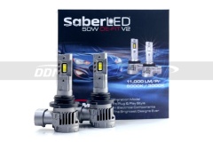 SaberLED OE Fit 50W V2 H10 LED Bulbs, 11000LM/PR, W/Y