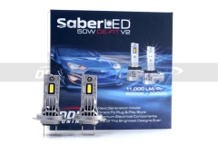 SaberLED OE Fit 50W V2 H7 LED Bulbs, 11000LM/PR, W