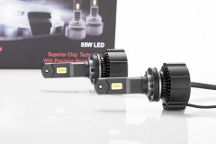 SaberLED ProX 55W H9 LED Bulbs, 12500LM/PR, W/Y